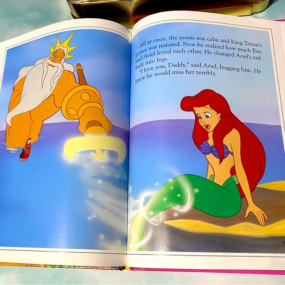 DISNEY’S THE LITTLE MERMAID VTG 2002 A READ ALOUD BOOK HARDCOVER 65 Pages - Picture 4 of 16